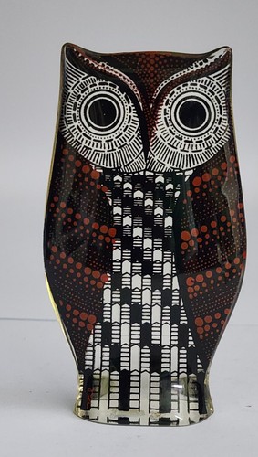 Scultura arte ottica - , gufo