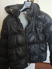 LIU-JO  Piumino Nero Con Cappuccio Per Bambina  10/12 Anni 152 Cm-usato