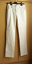 Pantalone Velluto Donna LUISA SPAGNOLI ORIGINALE crema, taglia 42 Woman Trousers