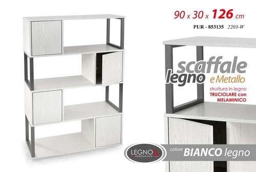 Scaffale libreria metallo - scaffale,