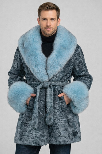 Cappotto uomo blu - , vera