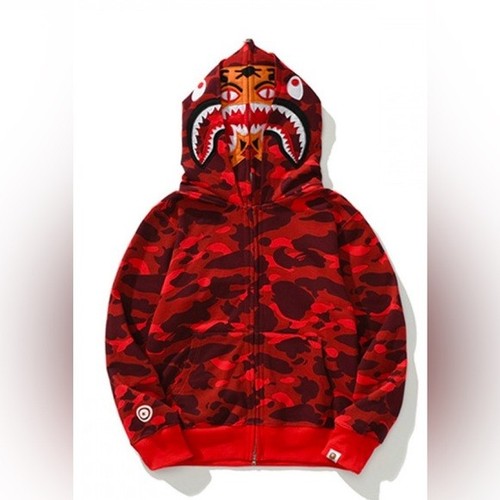 Bape rosso mimetico doppio - bape,