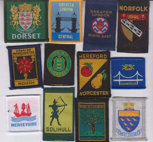 Boy scout county badges - badges, 12