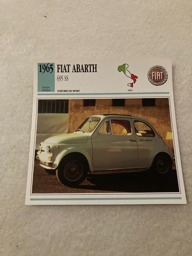 Carte fiche auto fiat abarth - fiat,
