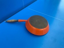 Poêle sauteuse Le Creuset en fonte émaillée orange 24 cm bon état