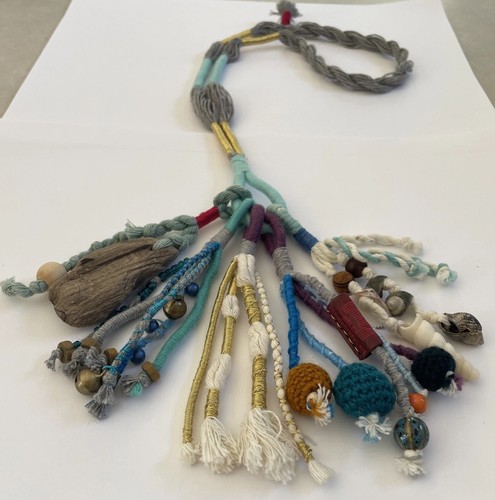 Collana fibra artigianale - collana,