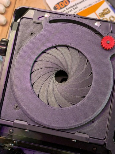 Printed iris clamp adapter - 3d,