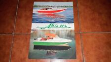 BROCHURE DEPLIANT ADVERTISEMENT CIGALA & BERTINETTI AKIS 21 S Z FB YACHT 1970