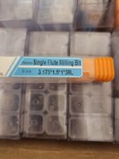 FRESATRICE PUNTE PER CNC 1 FLAUTO MILLING CUTTER PLEXI LEGNO PLASTIC DIAM 1.5 H1