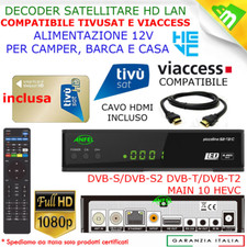 Decoder Tivu'sat Compatibile Satellitare e Digitale Terrestre HD con Card New