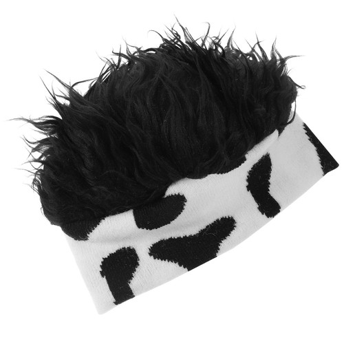 Berretto con capelli finti - capelli,