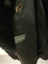 PELLICCIA IN PURO VISONE SELVAGGIO SCURO ANNI '80 MARCATA CONBIPEL