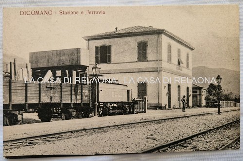 Cartolina dicomano stazione - dicomano,