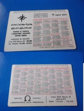 Calendario tascabile plastica 1973 Pubblicitario SCAVIA oro argento gioielli
