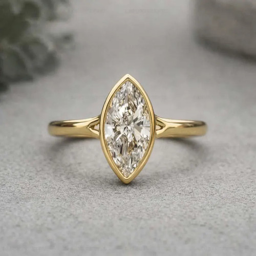 Anello moissanite lega - anello, ottone