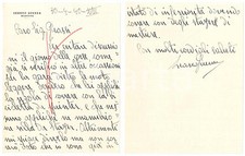 1940 CICLISMO MANTOVA Learco GUERRA corre solo con bici da sprinter - AUTOGRAFO