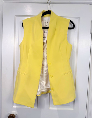 Gilet donna zara giallo - gilet,