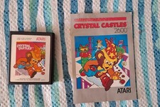 Videogame vintage anni 80 - Atari 2600 - Crystal Castles videogame + manuale