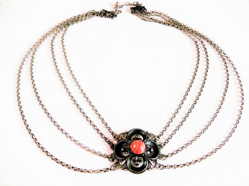 Antico collier argento 835 con