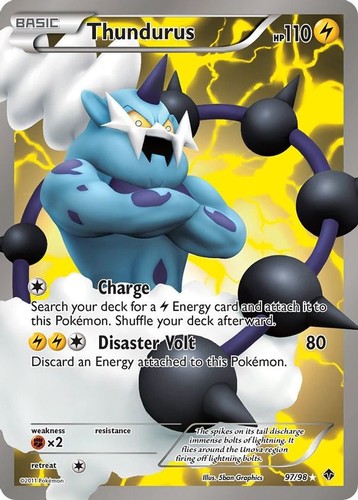 Thundurus 98 pokemon - ex, 97/98