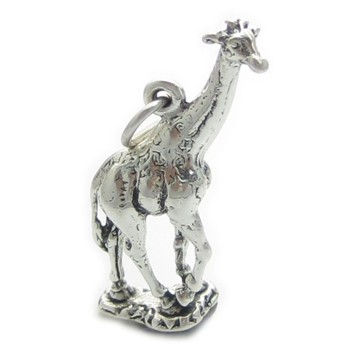 Ciondolo giraffa argento - giraffa,