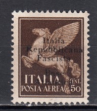 A-4909- 1943 Emissioni locali - BASE ATLANTICA Saggio 50 c. aerea 2ª emis MNH**