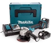 Makita DGA513RTJ smerigliatrice angolare a 2 batteria 18v 5ah regolazione giri