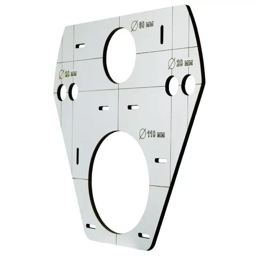 Modello foratura per a - di, wc
