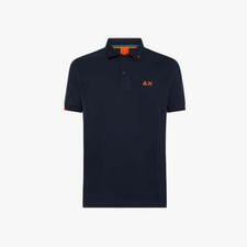 Sun68 Polo Uomo Blu Navy LOGO