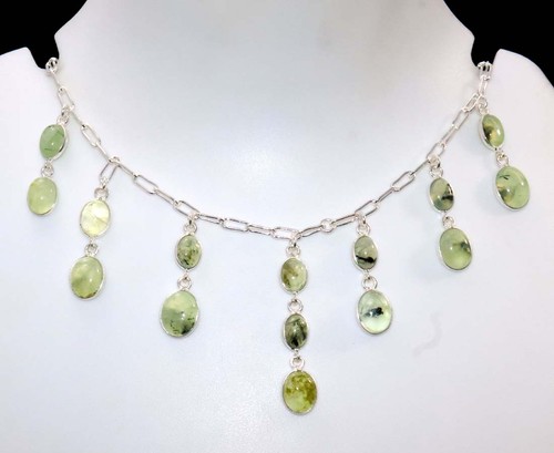 Collana prehnite muschio - collana, a