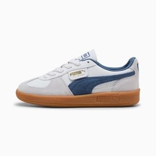 SCARPE PUMA PALERMO LTH JR PUMA WHITE DARK INDIGO BAMBINO 397275 11 ORIGINALI