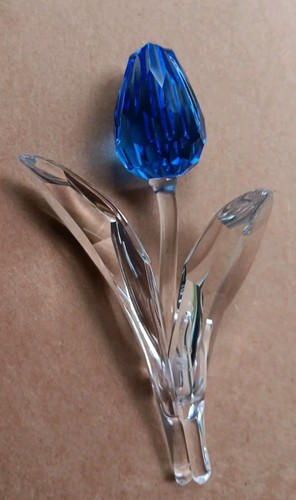 Swarovski crystal blue tulip - blue,