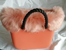 O bag MINI - Borsa Nuova Originale Col. PESCA Int. ZEBRA Manici NERO BORDO