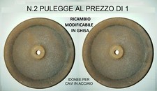 PULEGGIA CARRUCOLA coppia x Porta basculante Garage Box - 1 Gola - Ghisa