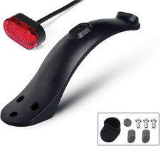 Parafango Posteriore per Monopattino Con Fanali Posteriori Compatibile Con Scoot