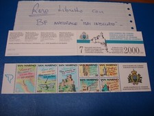 San Marino 1990 Libretto