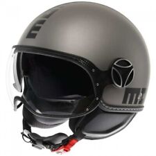 CASCO MOTO JET MOMO DESIGN FGTR EVO DOPPIA VISIERA MATT TITANIUM FROST NERO T XL