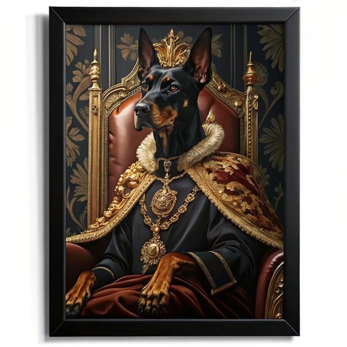 Royal black doberman pinscher - black,