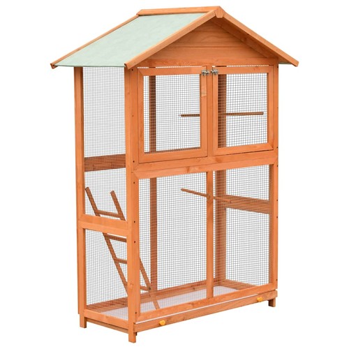 Gabbia per uccelli legno - uccelli,