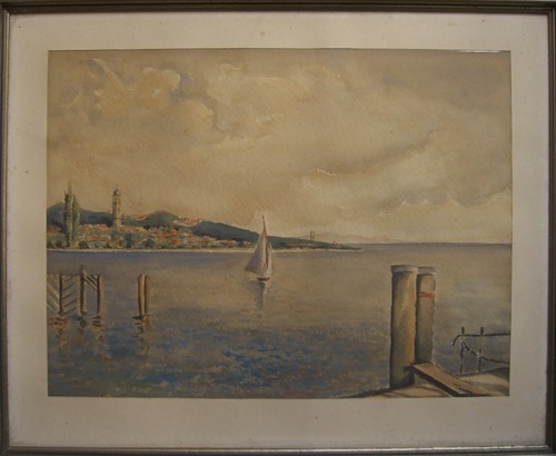 Acquerello lago vista - acquerello,