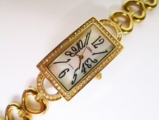 OROLOGIO DONNA CAPITAL MODELLO GIOIELLO ACCIAIO PLACCATO ORO CON SWAROSKI (73)