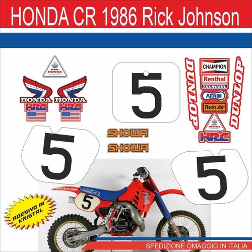 Honda 250 1986 adesivi - 250, in