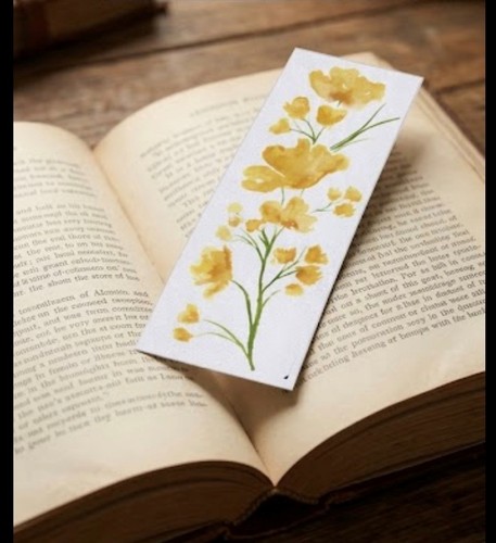 Beautiful hand painted - , yellow