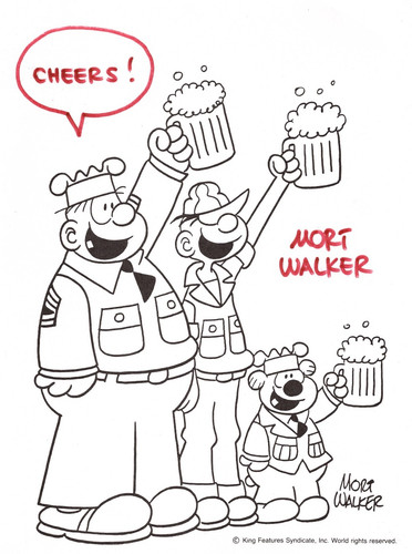 Stampa firmata mort walker - stampa,