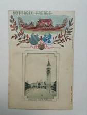 CARTOLINA PUBBLICITARIA VENEZIA OGGETTI ARTISTICI MURANO ARTE LIBERTY 