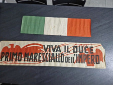 2 ManifestI Periodo Fascista a striscione VIVA IL DUC3  MARESCIALLO IMPERO