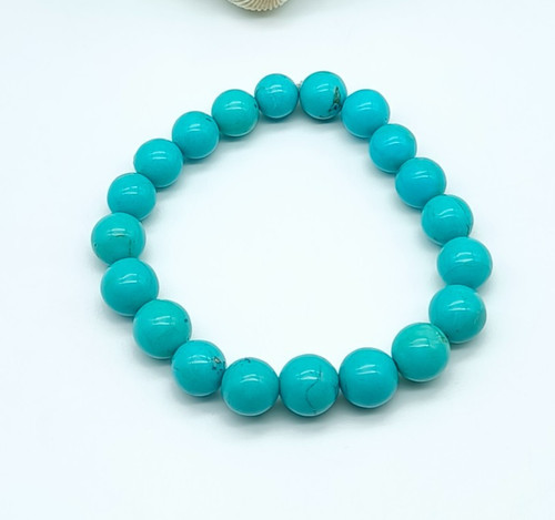 Bracciale elastico turchese