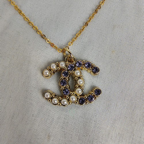 Collana charm chanel upcycled - chanel,