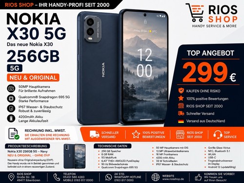 Nokia x30 navi 256 gb - nokia,
