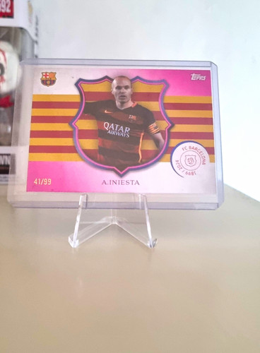 Topps andres iniesta - topps, fc